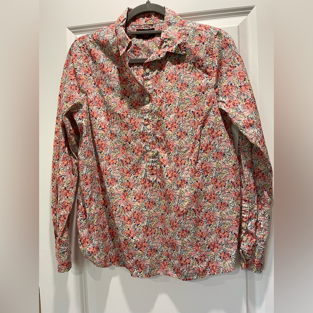 J.Crew Liberty of London floral button down shirt